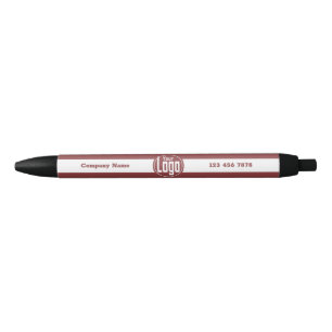 Logo Salon Name Phone Smoky Topaz White Black Ink Pen