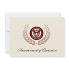 Logo School or College Graduation Announcements