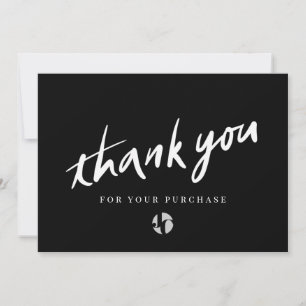 Logo Script Black Thank You