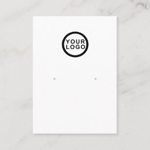 Logo Simple Minimal Jewelry Earring Display Business Card