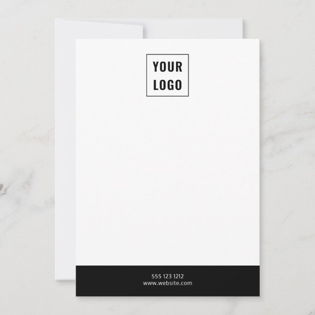 Logo Simple Minimalist Card (Front)