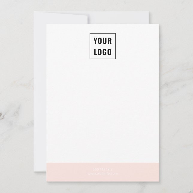 Logo Simple Minimalist Card (Front)