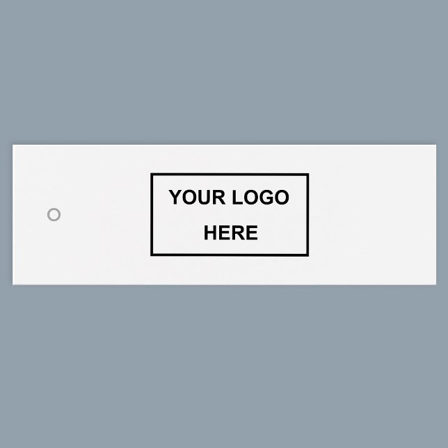 Logo Simple Modern Clothes Hang Tag (Stylishly Personalize with Your Custom Logo on the Front - Website Name on the Reverse Side.)