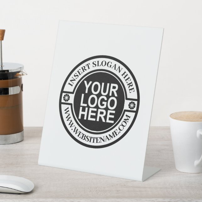 Logo Simple Modern Professional Create Your Own  Pedestal Sign (In SItu)