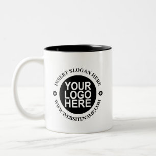 Logo Simple Modern Professional Create Your Own Two-Tone Coffee Mug