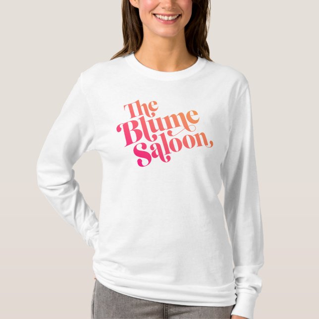 Logo Slouchy Sweatshirt (White) T-Shirt (Front)