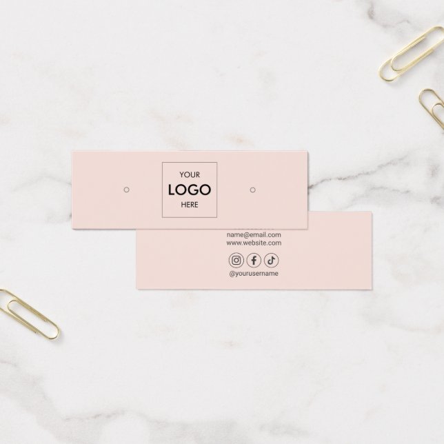 Logo Social Media Earring Display (Office)