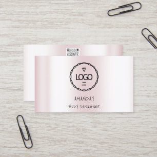 Logo Social Media Logo QR Code Holographic Busine Business Card