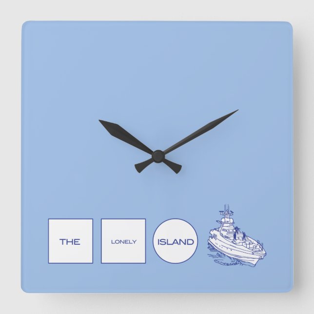 Logo Square Wall Clock (Front)