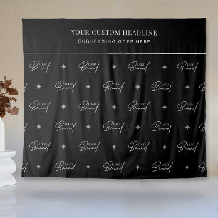 Logo Step Repeat Headline Trade Show Backdrop Tapestry