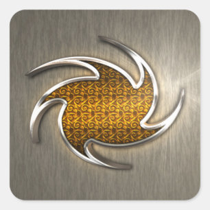 logo sticker 3d effect