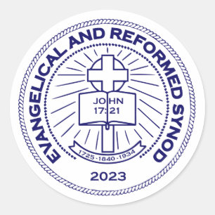 Logo sticker, sheet of 20 classic round sticker