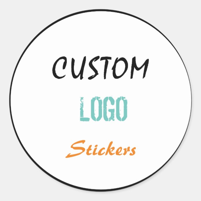 Logo stickers, custom logo, custom stickers, label (Front)