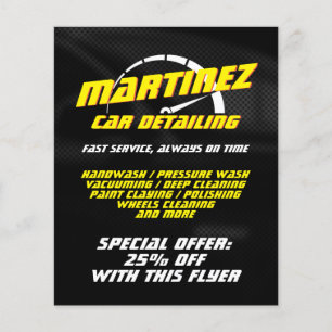Logo style speed metre flyer