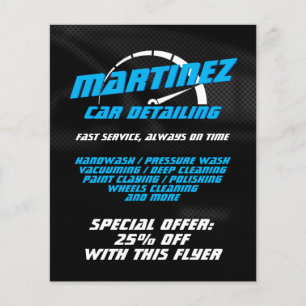 Logo style speed metre flyer