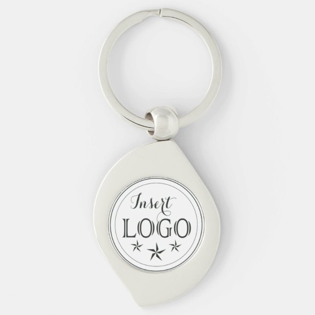 Logo Swirl Keychain for Business Promotion (Front)