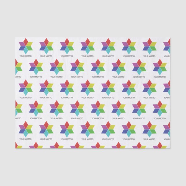 Logo Symbol Motto Company Business Promotion Tissue Paper (Front)