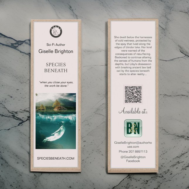 Logo Taupe Author Promotional Material Bookmarks (Creator Uploaded)