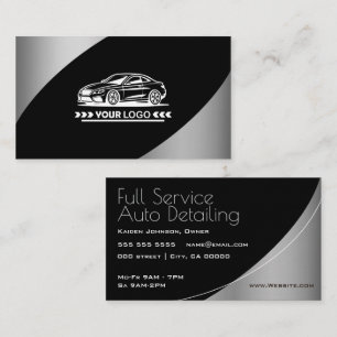 Logo Template Silver Elegant Professional Stylish Business Card