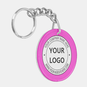 Logo Text and Colours Business Promotional Keychai Key Ring