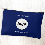 Logo Text Business Promotional Branding Navy Blue<br><div class="desc">Add your own logo to this design. Minimalist and professional. Change or remove the top and lower text, add your name, company slogan, phone number or website. Great for a promotional product for your employees, staff, clients and customers. Ideal for trade shows, travel, corporate or sporting events and giveaways. For...</div>
