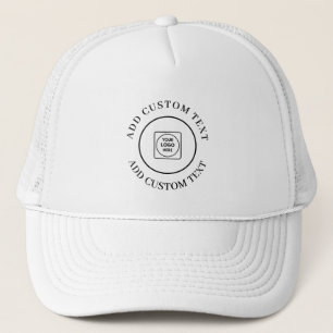 Logo Text Promotional Branded Business Design Trucker Hat