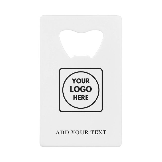 Logo Text QR Code Business Credit Card Design (Front)