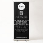 Logo Text QR Code Promotional Business Black