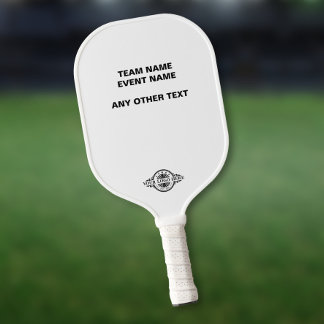 Logo/ Text Uoload Tournament Event Pickleball Paddle