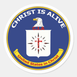 Logo the CIA Classic Round Sticker