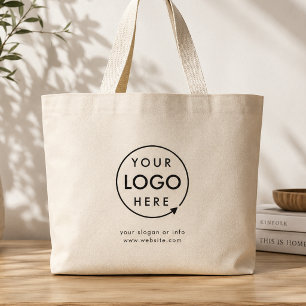 Logo Tote Bag Business Branded Shopper Bags