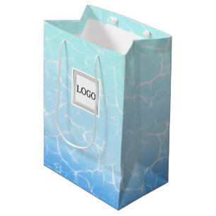 Logo Tropical Water Medium Gift Bag