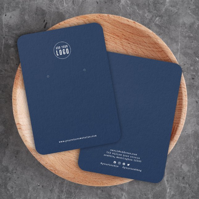 Logo Typewriter Custom Colour Earring Display Card (Creator Uploaded)