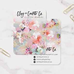 Logo typography floral jewelry earring display