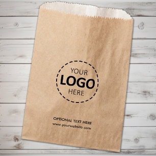 Logo Upload Custom Business Kraft Paper Bag 