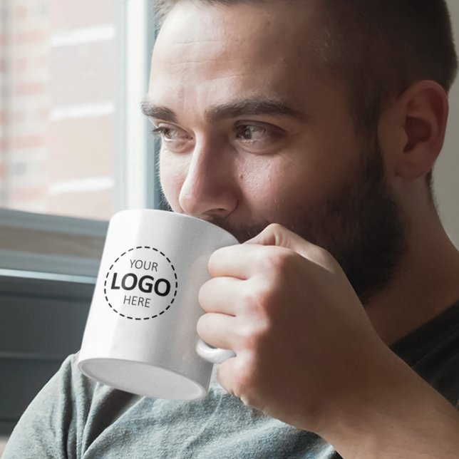 Logo Upload Simple Modern Professional Buisness Coffee Mug (Creator Uploaded)