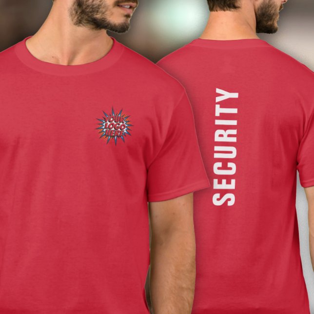 Logo Upload Template on Front - Your Text on Back T-Shirt (Creator Uploaded)