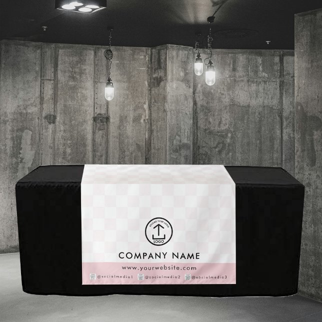 Logo Vendor Chequered Pop Up Shop Table Runner Tapestry (Logo Vendor Checkered Pop Up Shop Table Runner Tapestry)