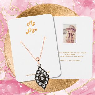 Logo white gold earring jewellery photo display ca