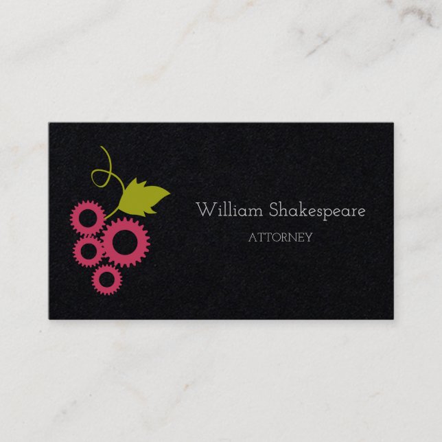 Logo Wine Engineering Business Card (Front)