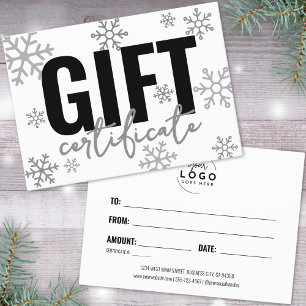 Logo Winter Business Gift Certificate