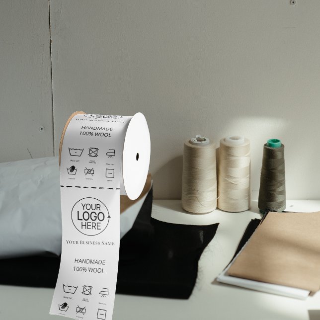 Logo Wool Cloths Garment Care Icons Product Label Satin Ribbon (Logo Wool Cloths Garment Care Icons Product Label Satin Ribbon)