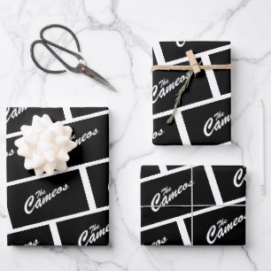 Logo Wrapping Paper Flat Sheet Set of 3