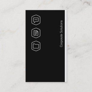 Logos Corporate Variation (black) Business Card