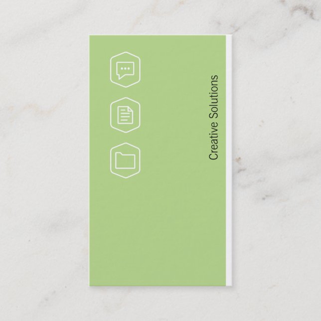 Logos Corporate Variation (olivine) Business Card (Front)
