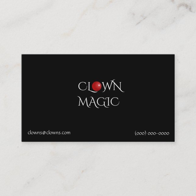 Logos Red Nose Business Card (Front)