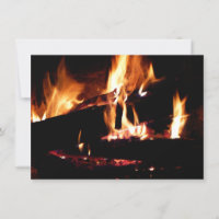 Logs in the Fireplace Warm Fire Photography
