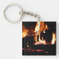 Logs in the Fireplace Warm Fire Photography