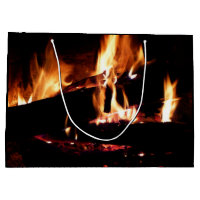 Logs in the Fireplace Warm Fire Photography