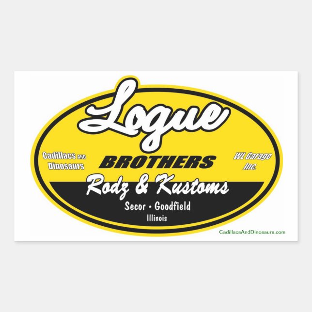 Logue Brothers Decal Rectangular Sticker (Front)